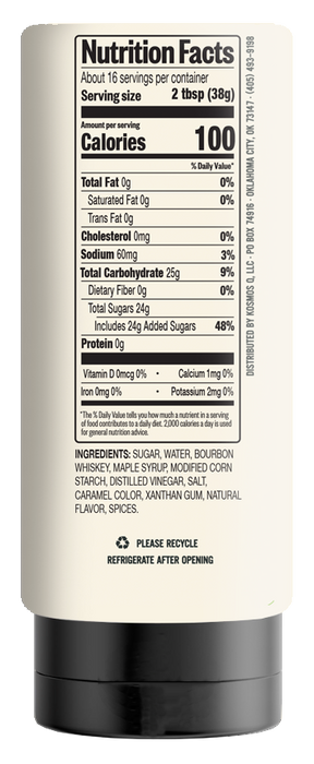 Kosmos Q - 21 OZ Maple Bourbon BBQ Glaze (Case of 6)
