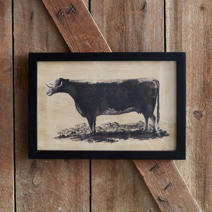 CTW Home Collection - Homestead Framed Canvas - Bull