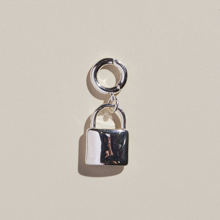 Nickel and Suede - Silver Lock Charm: Gold / One Size