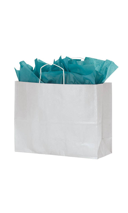 Store Supply Warehouse - Kraft Paper Shopping Bags: Natural / Case of 100 / Medium