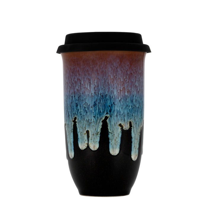 Nova Ceramics Travel Mugs - Monsoon Ceramic Travel Mug – 16oz with Lid & Sleeve