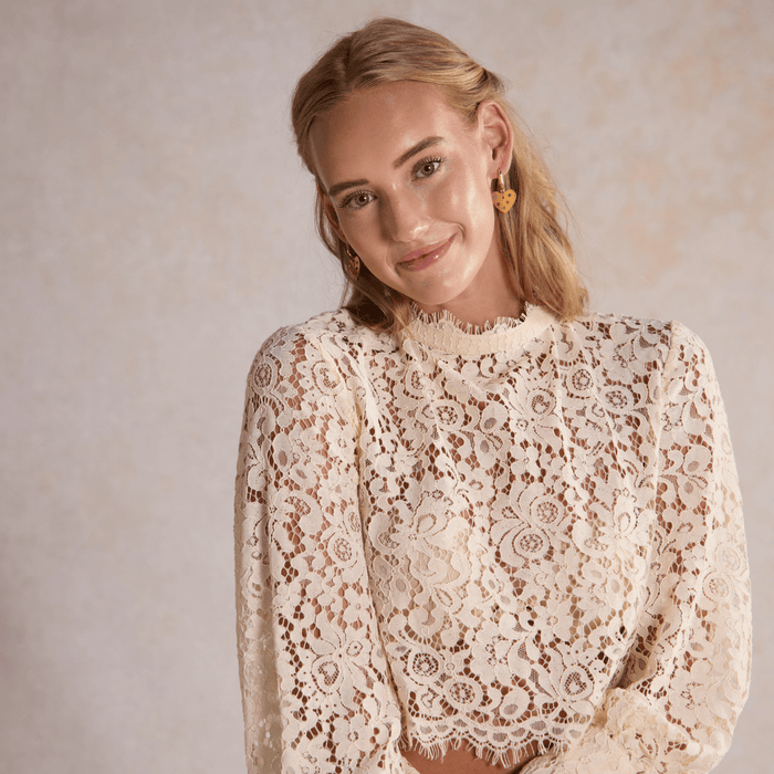 Nickel and Suede - Vintage Gold Jeweled Quinn