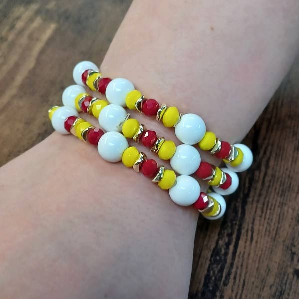 Paco Designs - Kansas City Chief's Home Game Bracelet