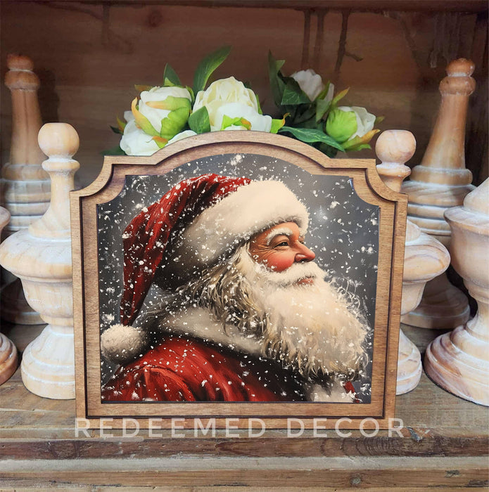 Redeemed Decor - Provincial Antique Santa Framed Art