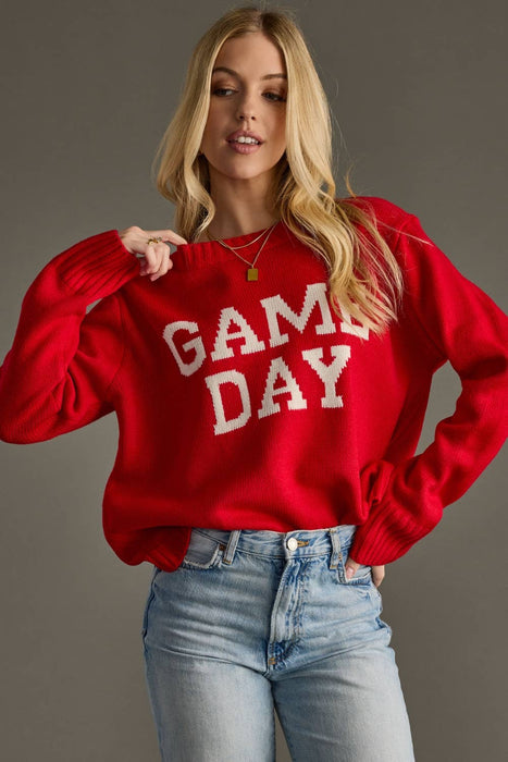 Panache Apparel Co. - Red Game Day Sweater