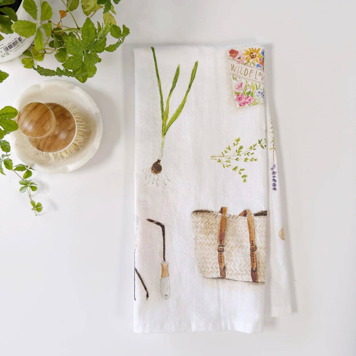 emily lex studio - Garden cotton flour sack tea towel