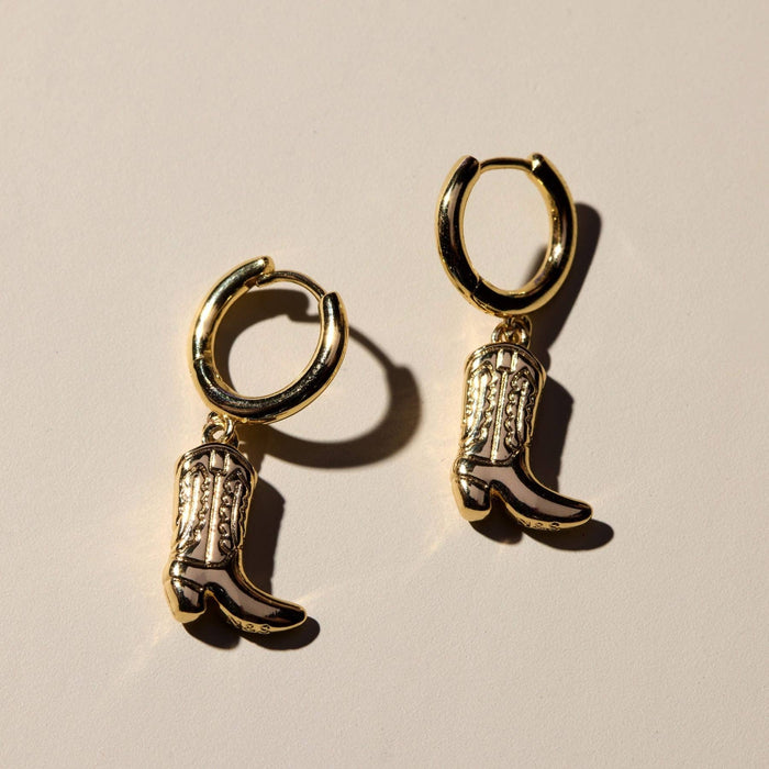 Nickel and Suede - Cowgirl Boot Huggies: Gold