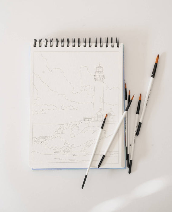 Bailey Rae Studio - Landscape Watercoloring Book - Outlines with Video Tutorials