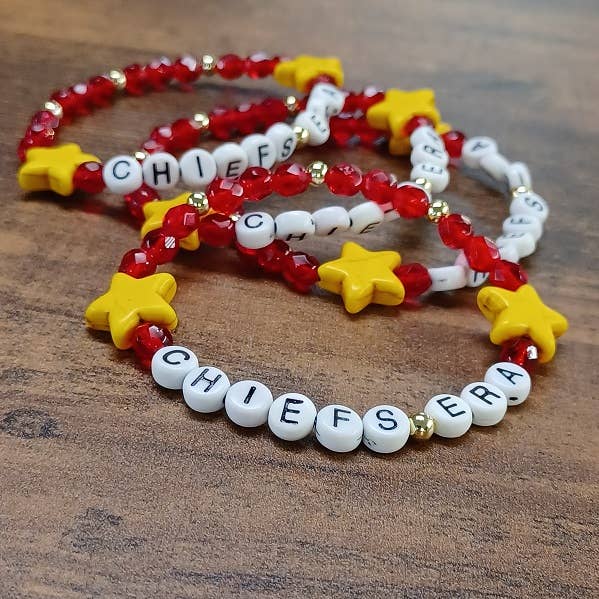 Paco Designs - Shinning In My Chiefs Era Bracelet