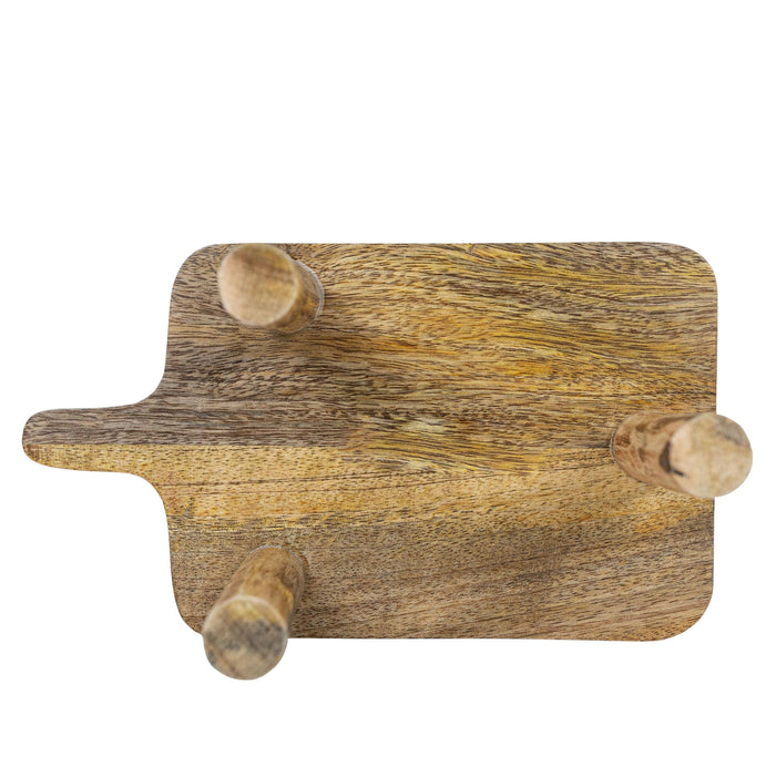 Foreside Home & Garden - Hazel 3 Leg Mango Wood Farmhouse Riser