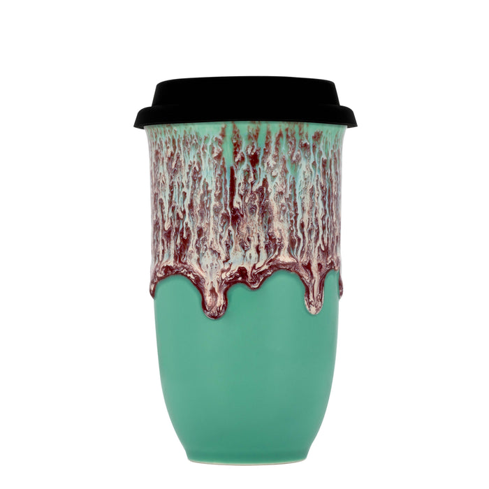 Nova Ceramics Travel Mugs - Nebula Ceramic Travel Mug – 16oz with Lid & Sleeve