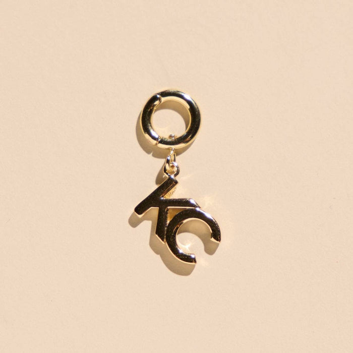 Nickel and Suede - Gold KC Initial Charm