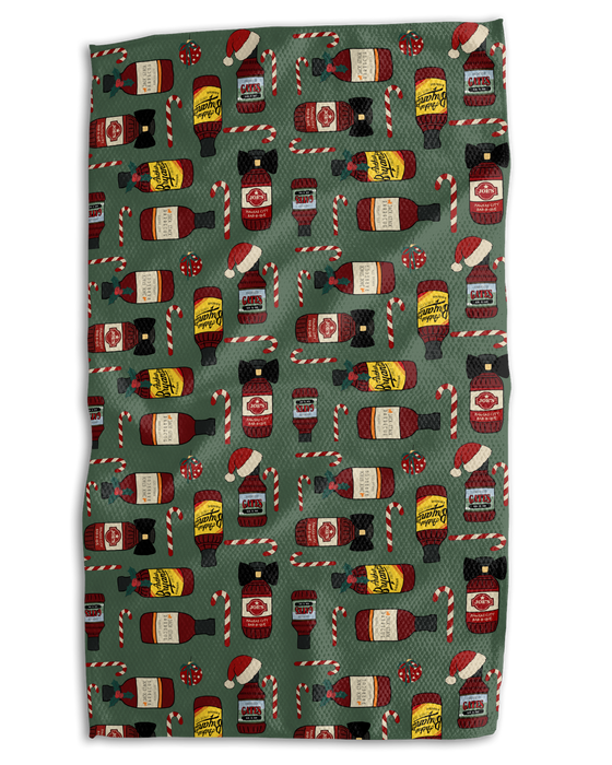 Absorb-Lumen - Christmas Saucy in KC 18x30 Work-harder Double-Sided Towel