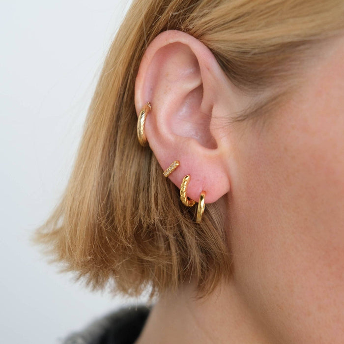 Nickel and Suede - Gold Classics Dainty Earring Set: Gold