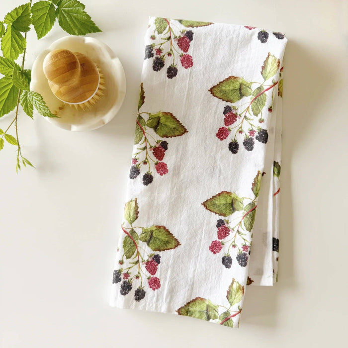 emily lex studio - Blackberry cotton flour sack tea towel