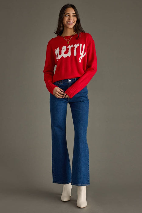 Panache Apparel Co. - Red & White Merry Sweater