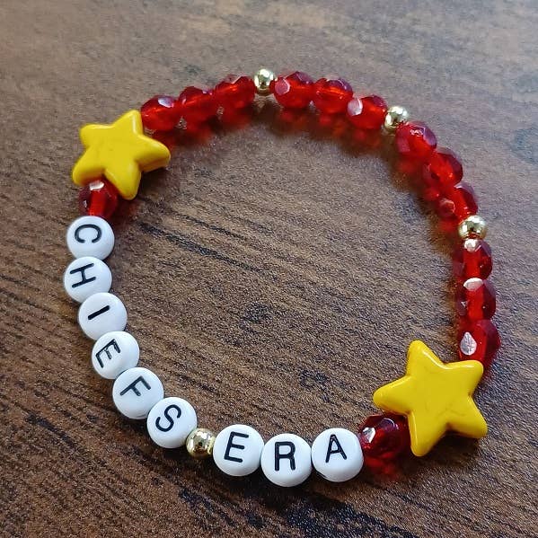 Paco Designs - Shinning In My Chiefs Era Bracelet