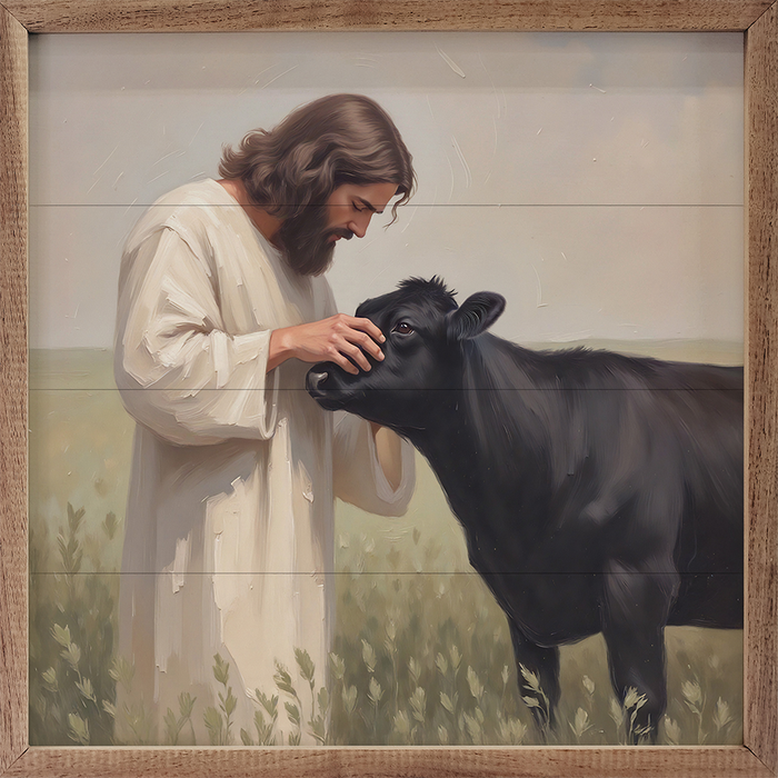 Kendrick Home - Jesus And The Little Angus Cow: 8x8