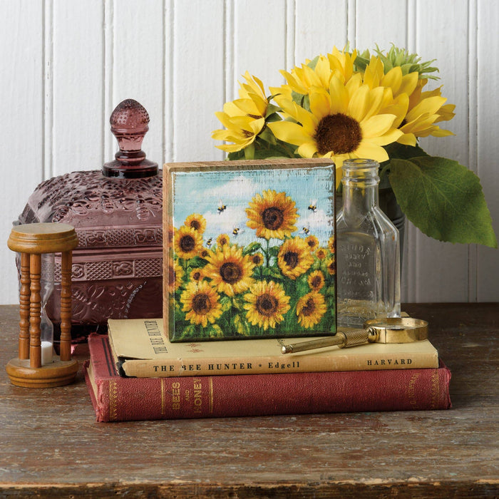 Primitives by Kathy - Sunflowers Block Sign