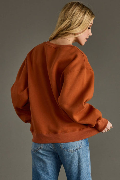 Panache Apparel Co. - Rust Hello Fall Sweatshirt