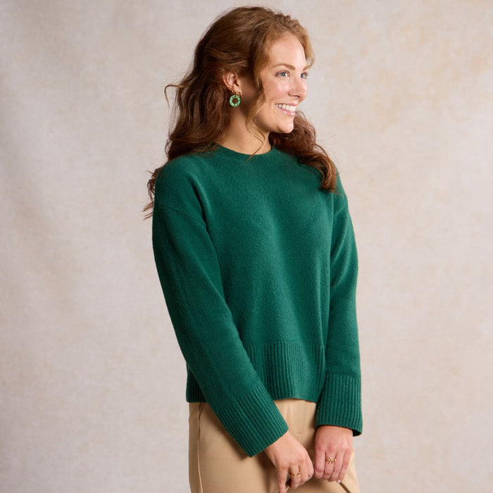 Nickel and Suede - Holiday Wreath Earrings