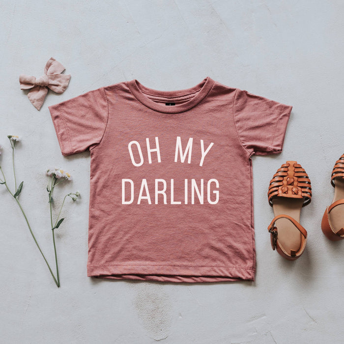Mauve Oh My Darling Kids Tee
