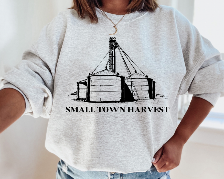 Small Town Harvest Sweatshirt | Farm | Agriculture: Large