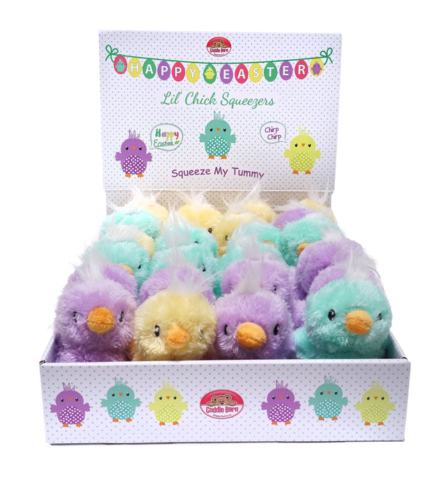 Cuddle Barn, Inc. - Lil Chick Squeezers (Easter Basket Plush Toy Gift)