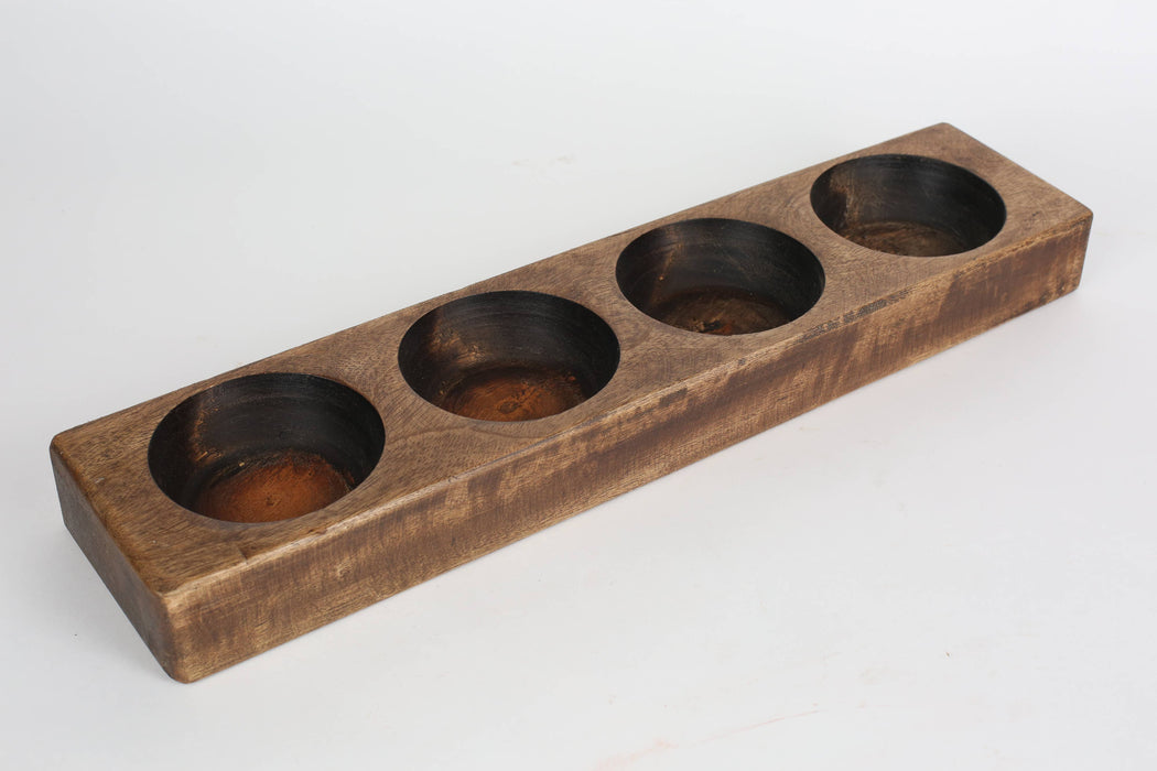 My Amigos Imports - Four Hole Cheese Mold-Wood-Home Decor #2-Four Color Choices