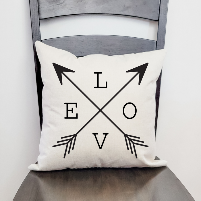 Farmhouse Love Crossed Arrows Pillow Cover