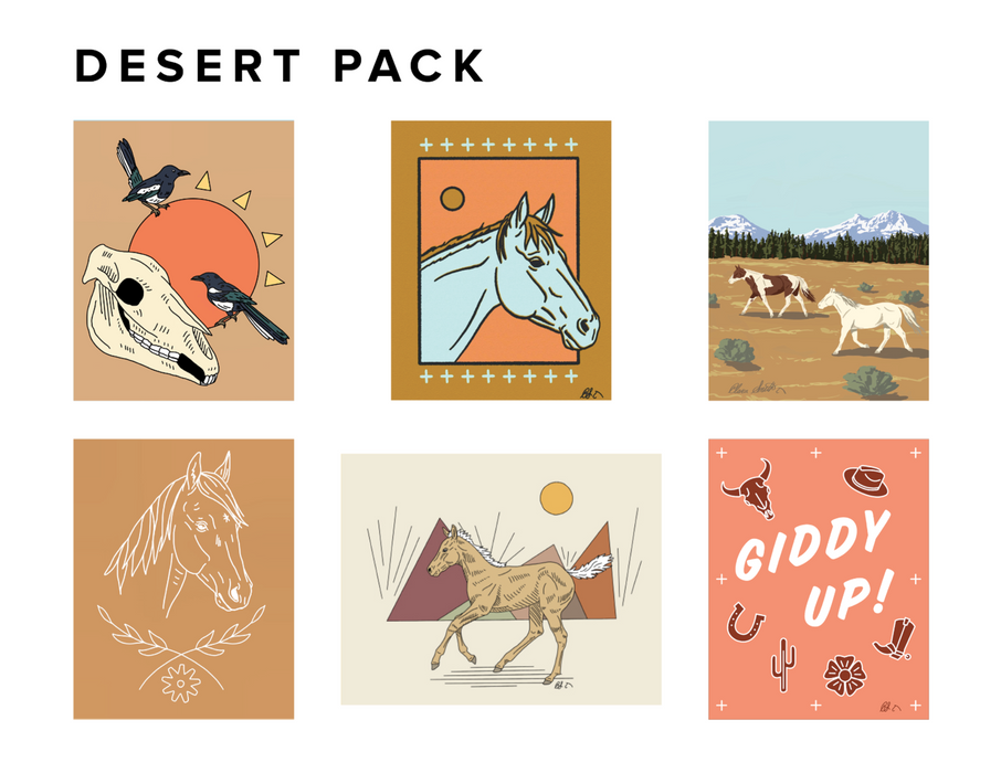 Clara Smith Desert Pack Greeting Cards